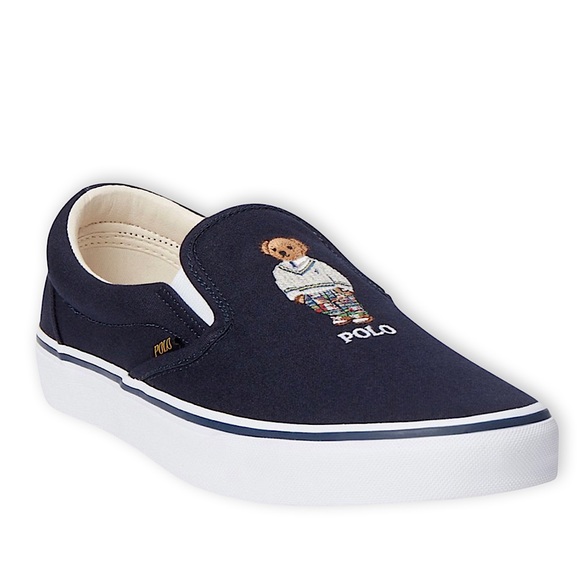 Polo Ralph Lauren Keaton Polo Bear Slip On Sneakers - Picture 3 of 13